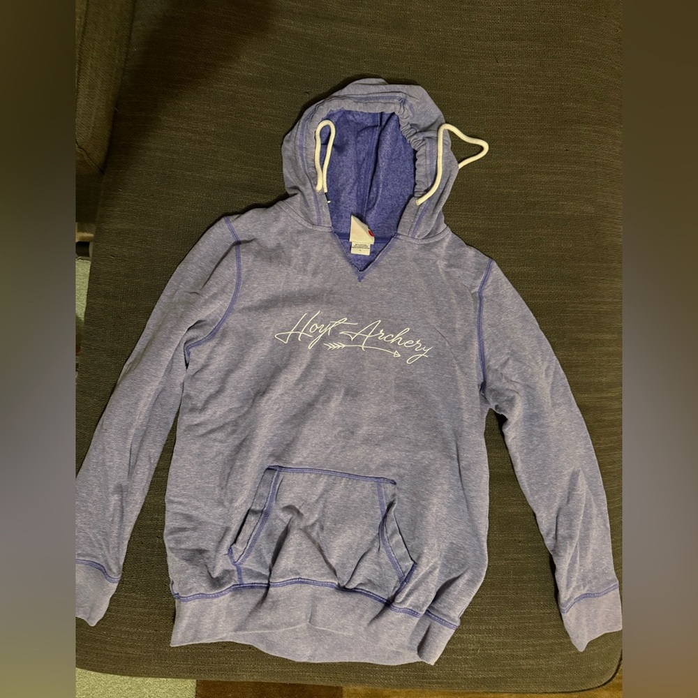 Hoyt Archery Blue Hoodie with White Accents